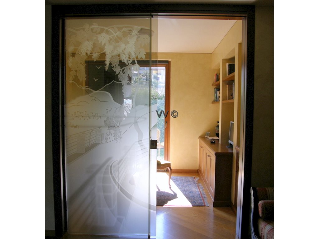 Scorcio divisori vetri d'arredo vetreria valsecchi mario