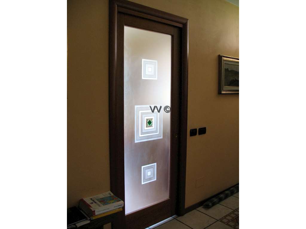 Quadrato vetri lavorati vetri darredo vetreria valsecchi mario Vetro satinato colorato